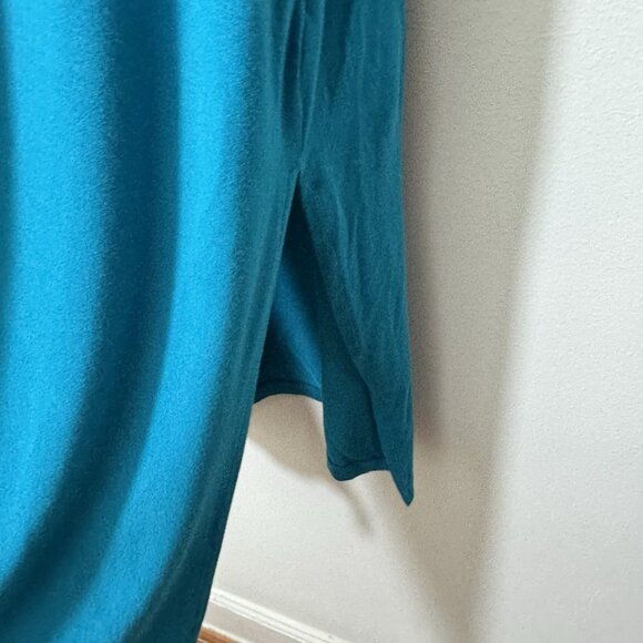 Torrid Super Soft Knit Longline Cardigan Duster Size 2X Snap Button Turquoise - Picture 5 of 8